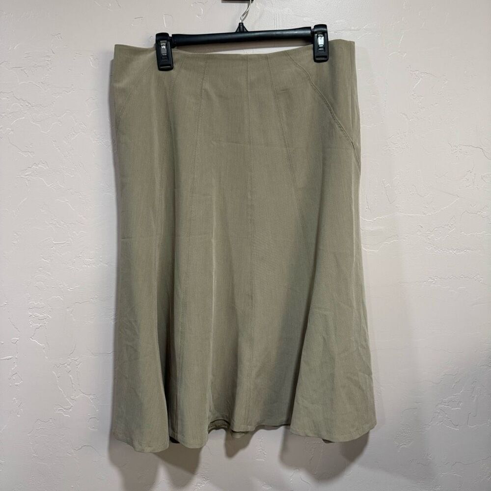Grace Elements Tan flare skirt size 12